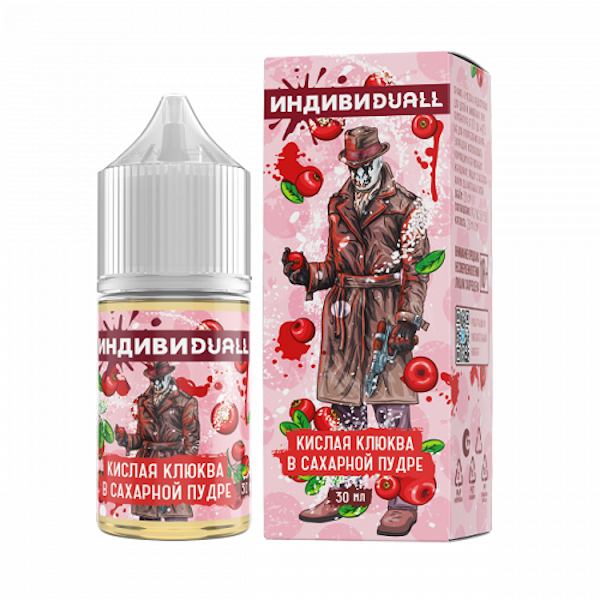 Жидкость ИндивиDuall Light (Кислая Клюква В Сахарной Пудре), Duall, 30 ml, 20 mg
