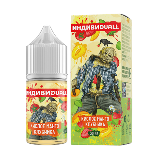 Жидкость ИндивиDuall Light (Кислое Манго Клубника), Duall, 30 ml, 20 mg
