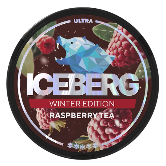 Жевательный табак ICEBERG ULTRA Raspberry Tea (Малиновый Чай), ICEBERG, 150 mg
