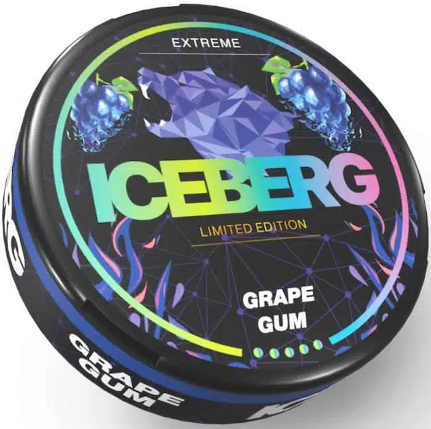 Жевательный табак ICEBERG GRAPE GUM (Виноградная Жвачка), ICEBERG, 130 mg