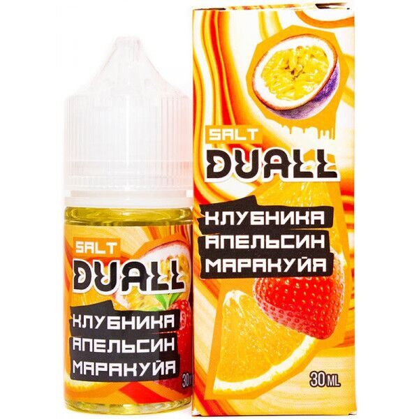 Жидкость Duall Salt Light (Клубника Апельсин Маракуйя), Duall, 30 ml 20 mg
